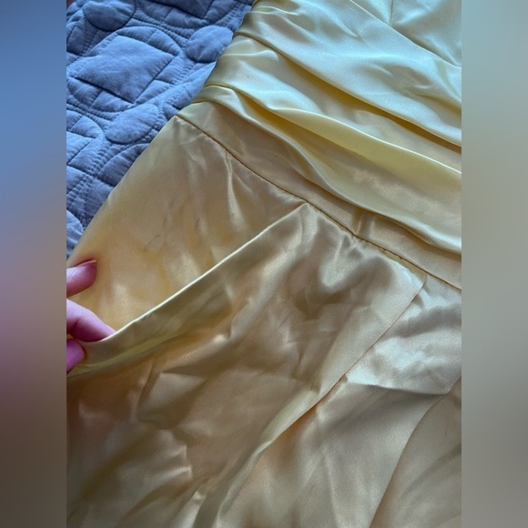 David's Bridal Canary Bridesmaids Dress - Picture 12 of 16